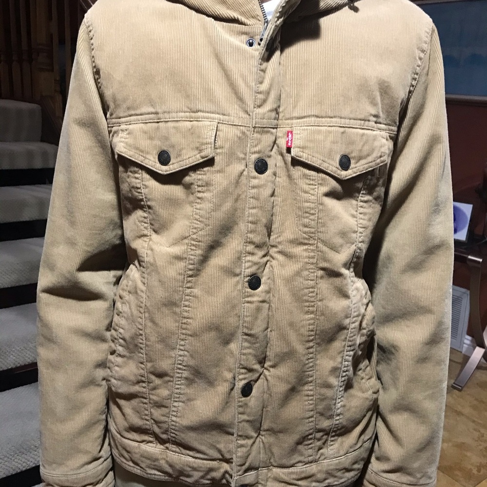 Light brown suede levis denim jacket